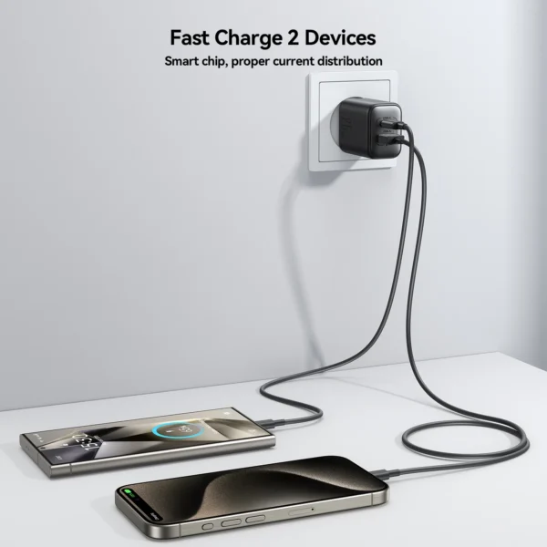 JOYROOM PD 25W USB Charger Type C Fast Charging Adapter USB-A+USC-C Portable Travel Wall Charger For iphone 16 15 14 Samsung - Image 4