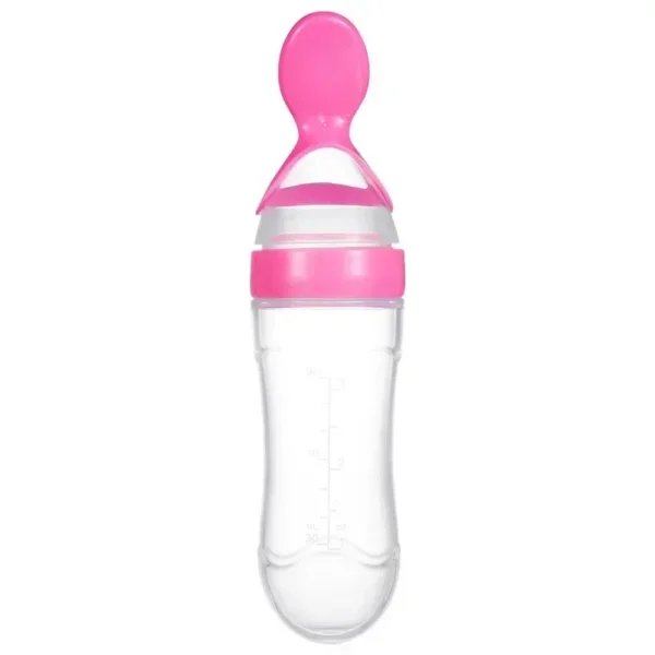Silicone Baby Bottle with Spoon Newborn Medicine Juice Feeders Baby Food Supplement Rice Cereal Bottles Newborn Feeding Bottles - Image 14