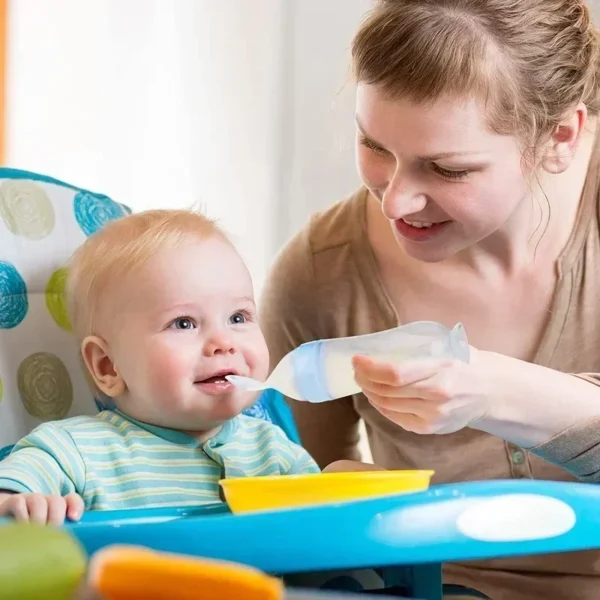 Silicone Baby Bottle with Spoon Newborn Medicine Juice Feeders Baby Food Supplement Rice Cereal Bottles Newborn Feeding Bottles - Image 5