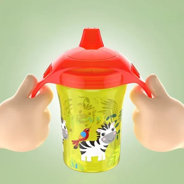 Baby Water Cups 260ML Baby Learning Drinking Cup with Double Handle Flip Lid Leakproof Infants Water Cups Bottle Duckbill Cup - Image 2