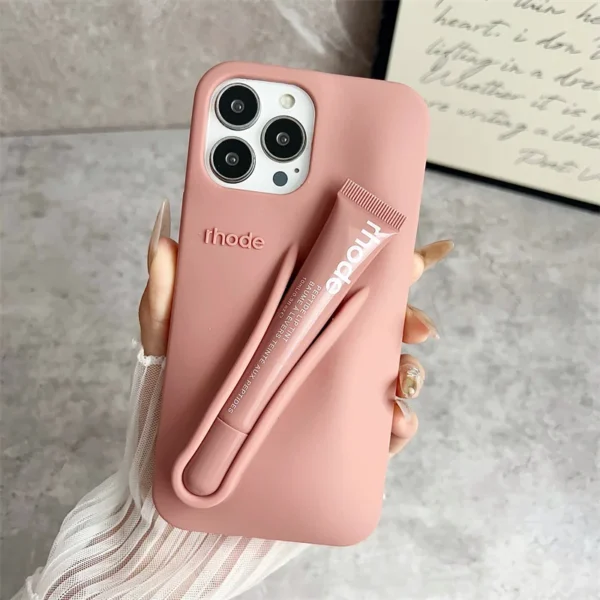 Summer Limited Edition Lemontini Lip Gloss Phone Case for IPhone 17 11 12 13 14 15 16 Pro Max Plus Lipstick Holder Back Cover - Image 16