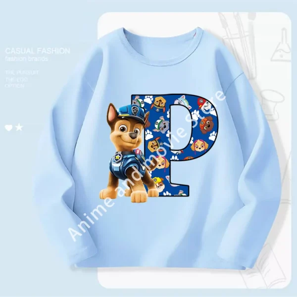 Paws Patrols Chases Child Long Sleeve Boys T-shirt Children Casual Clothing Cartoon Cute Printed Sweatshirt Anime New Kids Gifts - Image 8