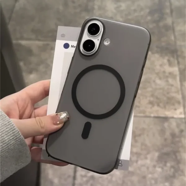 Luxury Matte Ultra-Thin for Magsafe Case For iPhone 16 15 14 13 12 11 Pro Max Plus Magnetic Translucent Slim Plastic Armor Cover - Image 2