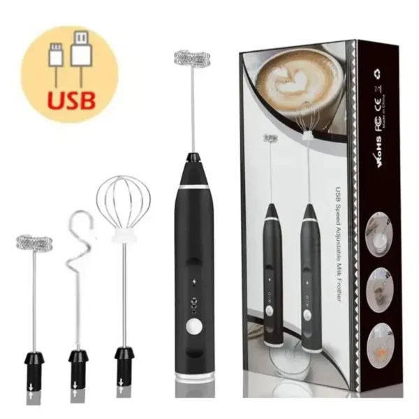 Portable Electric Milk Frothers Handheld Blender USB Mini Coffee Maker Whisk Mixer Cappuccino Cream Egg Beater Food Blender - Image 7