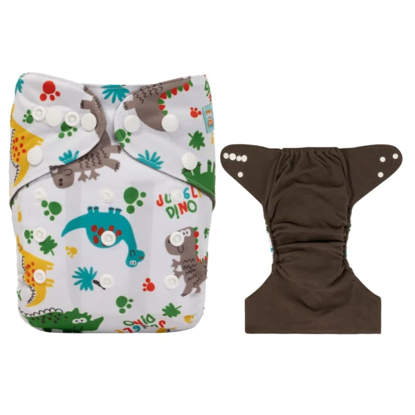 U Pick ALVABABY Bamboo Charcoal Diaper for Baby Reusable Nappy for Babies 3-15kg with 1pc Charcoal Insert - Image 9