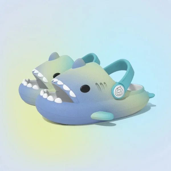 Comwarm 2024 New Kids Shark Slippers Fashion Children Cartoon Slippers Girls Boys Home Non-slip Soft Sandal Outdoor Beach Slides - Image 16