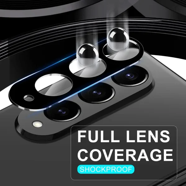 9D Curved Rear Camera Protector For Samsung Galaxy Z Fold4 Fold3 Case Tempered Glass Sumsung Z Fold 4 ZFold 3 5G Back Lens Cover - Image 4
