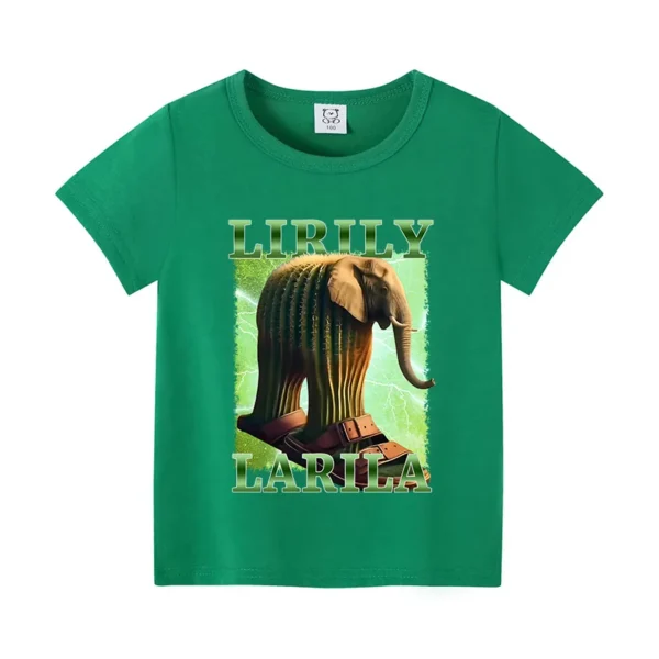Italian Brainrot Themed Boys Girl T-shirt Popular Meme Animal Children Clothing Tralalero Tralala Summer Short Sleeve Cotton Tee - Image 9