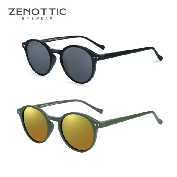 ZENOTTIC Retro Polarized Sunglasses 2023 2024 Men Women Vintage Small Round Frame Sun Glasses Polarized Lens UV400 Goggles Shade - Image 23