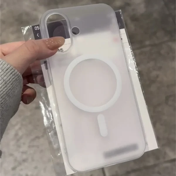 Luxury Matte Ultra-Thin for Magsafe Case For iPhone 16 15 14 13 12 11 Pro Max Plus Magnetic Translucent Slim Plastic Armor Cover - Image 3