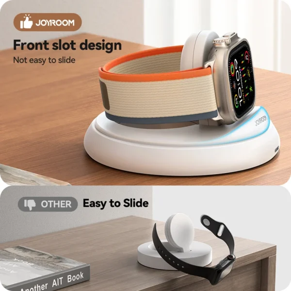 Joyroom for Apple Watch Charger Stand Portable Magnetic Charging Dock Fast Charger for iWatch Ultra/SE/Series 9 8 7 6 5 4 3 2 - Image 5