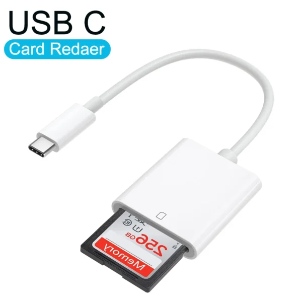 OTG Card Reader USB Type C to TF Memory Card Adapter For iPhone 15 Pro Max Plus Samsung Xiaomi Huawei PC Laptop Smart Cardreader
