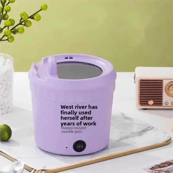 Multifunctional Instant Noodles Pot Stir-Fry Cooker Electric Hot Plate Lazy Person Dormitory Electric Heating Pot Kitchen Mini R