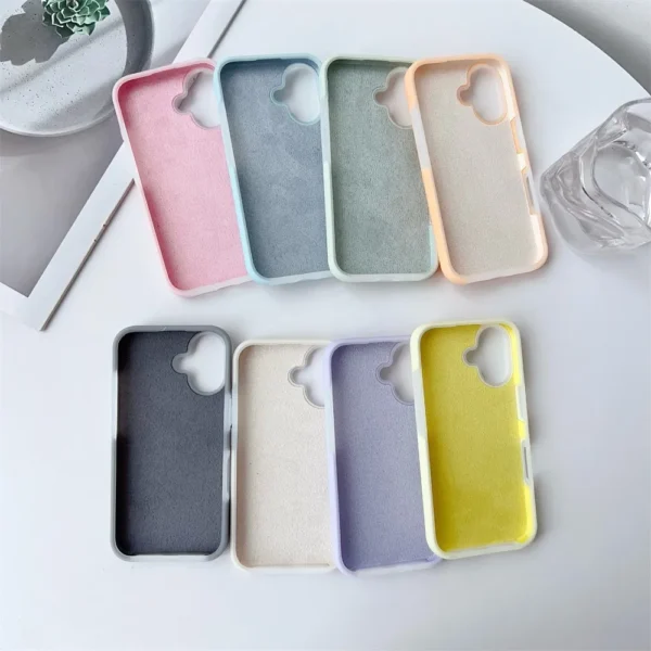Original Liquid Silicone Matte Jelly Bumper Case For iPhone 16 15 14 13 12 11 Pro Max Plus Shockproof Candy Matte Armor Cover - Image 6
