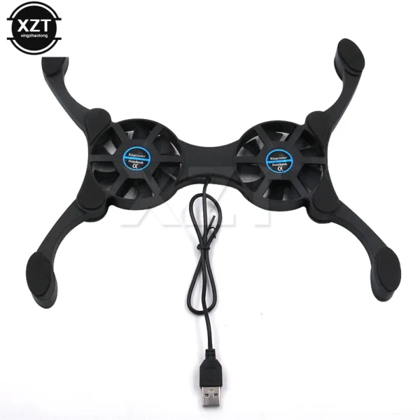 USB Mini Laptop Fan Stand Notebook Foldable Folding Fan Cooler Notebook Cooling Pad Radiator Cooler Master Computer Accessories - Image 4