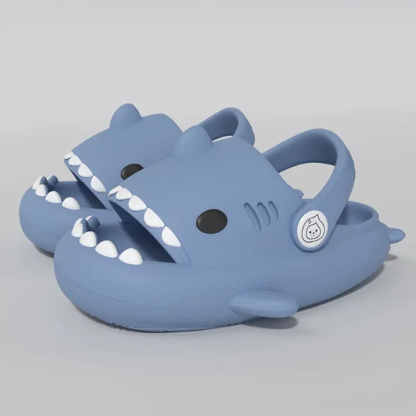 Comwarm 2024 New Kids Shark Slippers Fashion Children Cartoon Slippers Girls Boys Home Non-slip Soft Sandal Outdoor Beach Slides - Image 12