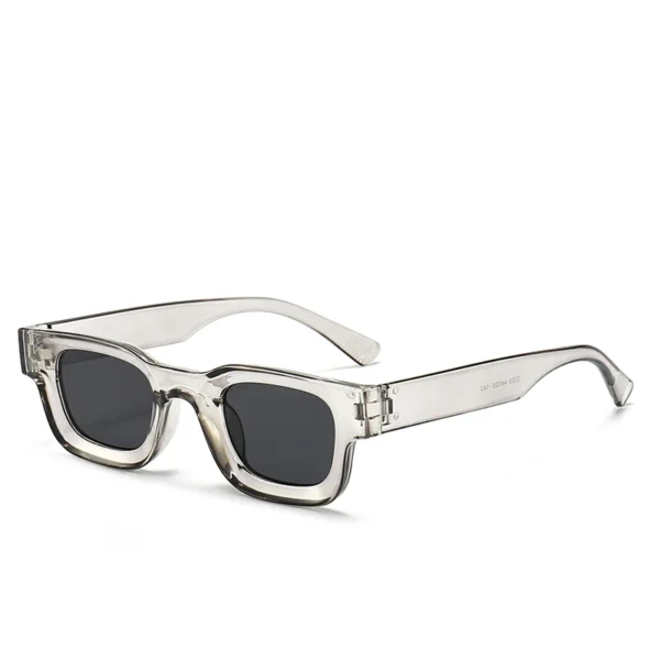 Small Sunglasses Rectangle Thick Frame Square Sun Glasses Men's Black Blue Ladies Sun Shades Uv400 Unisex Eyewears - Image 3