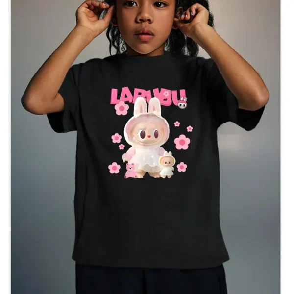 Trendy Letter Print Short Sleeve round Neck Kids T-Shirt Cotton Summer New Arrival Children Clothing for Boys - Image 3