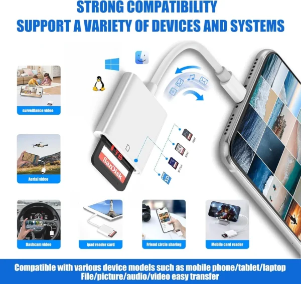 OTG Card Reader USB Type C to TF Memory Card Adapter For iPhone 15 Pro Max Plus Samsung Xiaomi Huawei PC Laptop Smart Cardreader - Image 3