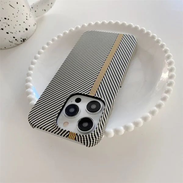 Luxury Carbon Fiber Pattern Cooling Case for iPhone 16 15 14 Plus 13 12 11 Pro Max Mini Shockproof Ultra Thin PC Shell Capa - Image 9