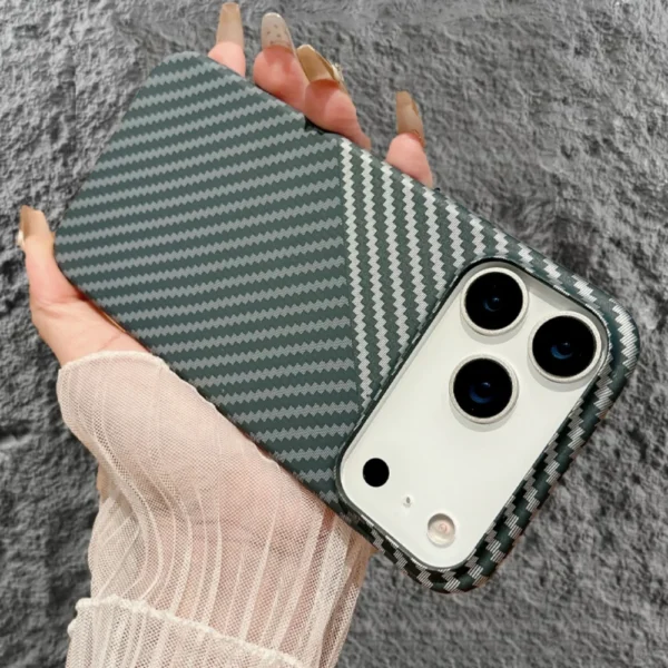 for Magsafe Carbon Fibre Case for iPhone 17 Air 16 15 14 Plus 13 12 Pro Max 17Pro Wireless Charge Skin Glossy Matte Armor Cover - Image 8
