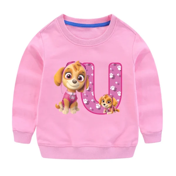 PAW Patrols Kids Anime Cute Sweatshirt Skye Girls Cartoon Casual Tops Children Round Neck Pullover Sweater Autumn Clothing Gifts - Image 24