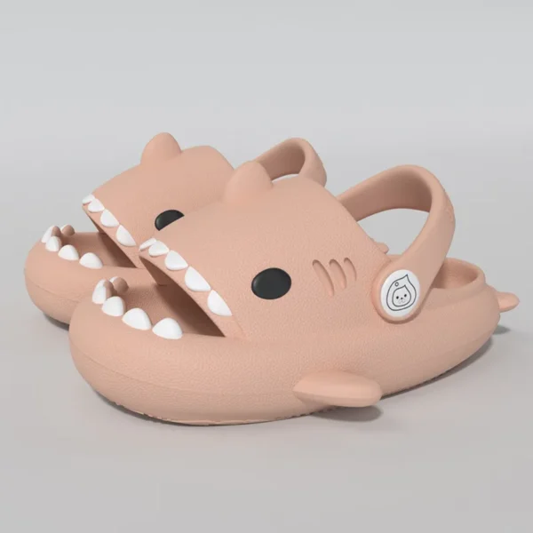 Comwarm 2024 New Kids Shark Slippers Fashion Children Cartoon Slippers Girls Boys Home Non-slip Soft Sandal Outdoor Beach Slides - Image 22