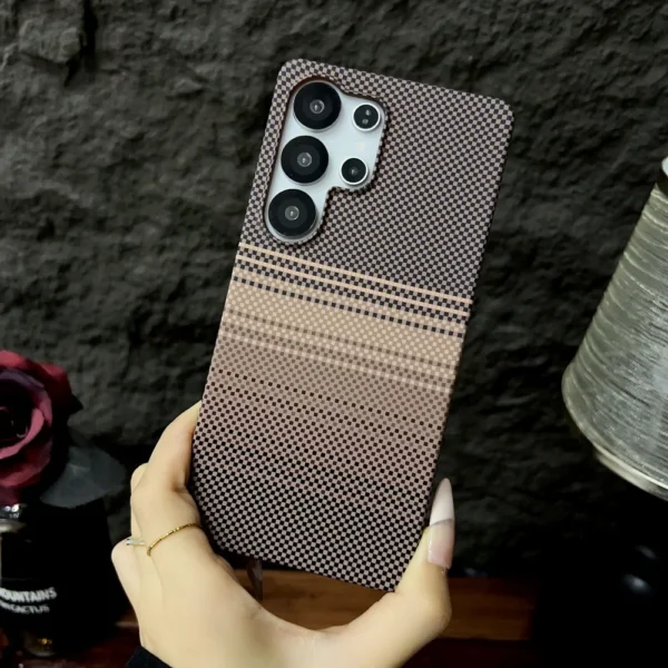 Luxury Magnetic Carbon Fiber Slim Case For Samsung Galaxy S25 S24 Ultra Plus S25Ultra Hard Matte PC Frameless for Magsafe Cover - Image 8