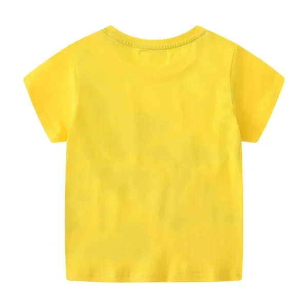 2-7 Years Kids Luminous Cartoon Shark Dinosaur T-shirt 100% Cotton Baby Boys Tees Summer New Short Sleeve Tops - Image 6