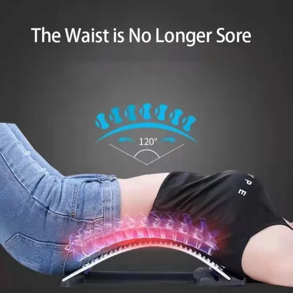 Back Stretcher for Back Pain Relief, Multi-Level Back Cracker Board, Lower and Upper Back Support for Herniated Disc - Image 3