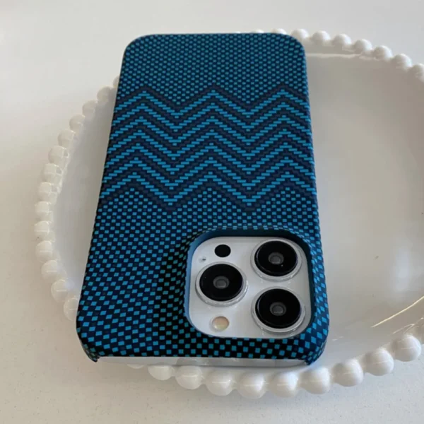 Business Carbon Fiber Pattern Case for iPhone 16 15 14 Plus 13 12 11 Pro Max Shockproof Hard Plastic Retro Frameless Armor Cover
