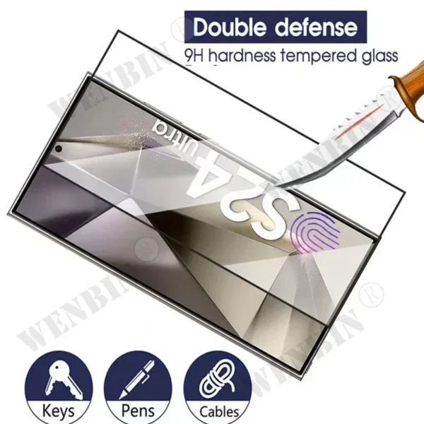 3 Pcs Tempered Glass For Samsung S25 S24 Ultra Plus S23 Ultra Plus FE A26 A36 A15 A16 A56 Screen Protector Full Protective Glass - Image 6