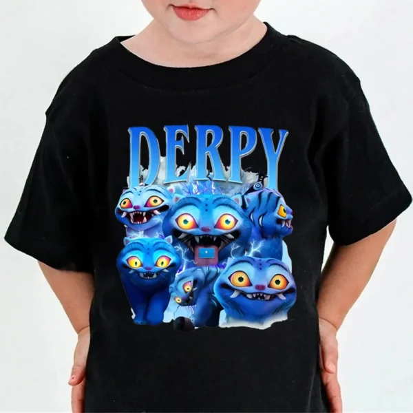 Huntrix Kpop Demon Hunters T-Shirt for Boys Girls Fans Gift Summer Crew Neck Short Sleeve Tees Fashion Kids T-shirt - Image 2