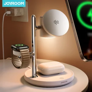 Joyroom Qi2 Magnetic Charging Station for Apple Fast Wireless Charger for iPhone 16 15 14 Pro Max for iWatch for AirPods JR-W23