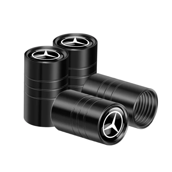 4PCS Car Wheel Tire Valve Caps Covers Accessories For Mercedes Benz AMG GLC GLB GLE CLA CLK W206 W204 W205 W212 W213 W169 W176 - Image 7