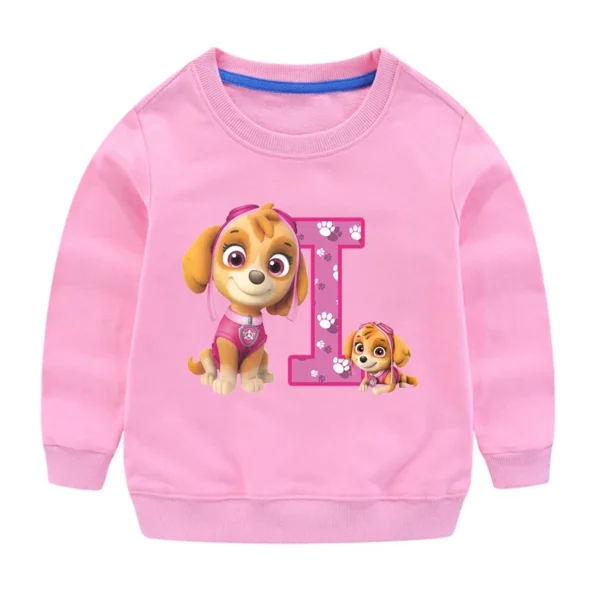 PAW Patrols Kids Anime Cute Sweatshirt Skye Girls Cartoon Casual Tops Children Round Neck Pullover Sweater Autumn Clothing Gifts - Image 12