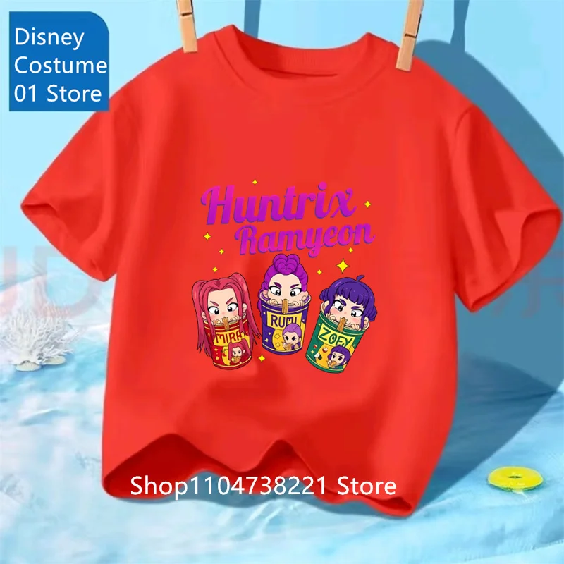 Saja Boys Tshirt Anime Kpop Demon Hunters Kids T-shirts Children's Clothing 2025 New Summer Casual Boys Girls Short Sleeve Tops 17 Saja Boys Tshirt Anime Kpop Demon Hunters Kids T-shirts Children's Clothing 2025 New Summer Casual Boys Girls Short Sleeve Tops - Image 17