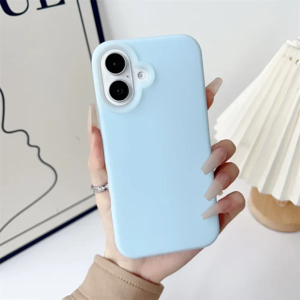 Original Liquid Silicone Matte Jelly Bumper Case For iPhone 16 15 14 13 12 11 Pro Max Plus Shockproof Candy Matte Armor Cover - Image 11