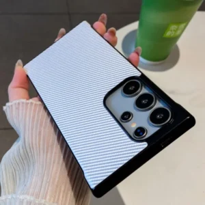 Frameless Carbon Fibre Armor Case for Samsung Galaxy S25 Edge S24 Ultra Plus Luxury Matte Cooling PC Hard Shockproof Thin Cover