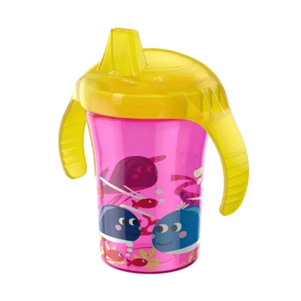Baby Water Cups 260ML Baby Learning Drinking Cup with Double Handle Flip Lid Leakproof Infants Water Cups Bottle Duckbill Cup - Image 9