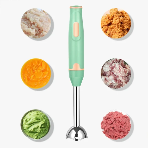 Handheld Blender Electric Food Vegetable Grinder Stick Mixer for Meat Smoothies Sauces Baby Food Soups - Image 2