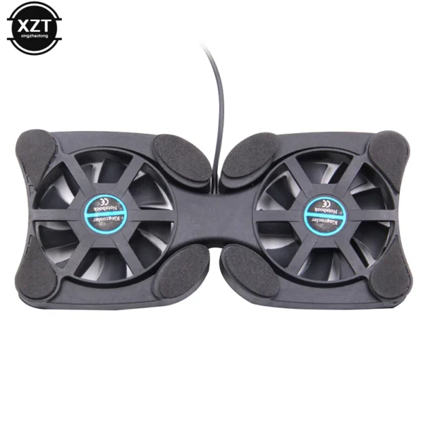 USB Mini Laptop Fan Stand Notebook Foldable Folding Fan Cooler Notebook Cooling Pad Radiator Cooler Master Computer Accessories - Image 2