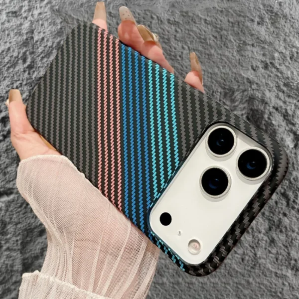 for Magsafe Carbon Fibre Case for iPhone 17 Air 16 15 14 Plus 13 12 Pro Max 17Pro Wireless Charge Skin Glossy Matte Armor Cover - Image 10