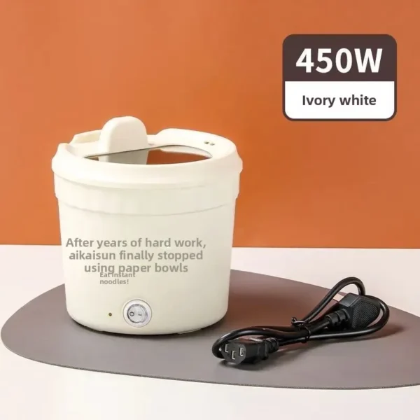 Multifunctional Instant Noodles Pot Stir-Fry Cooker Electric Hot Plate Lazy Person Dormitory Electric Heating Pot Kitchen Mini R - Image 6