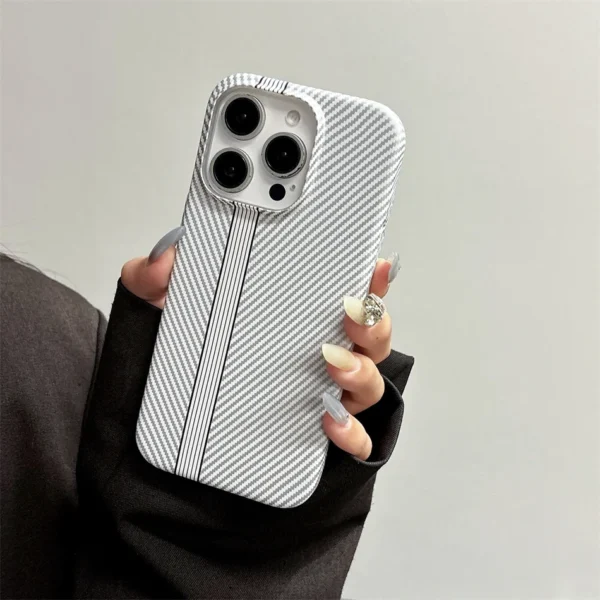 Luxury Kevlar Pattern Phone Case For iPhone 16 15 14 Plus 13 12 Pro Max 11 Personalized Ultrathin Fashion Shockproof Cover - Image 3