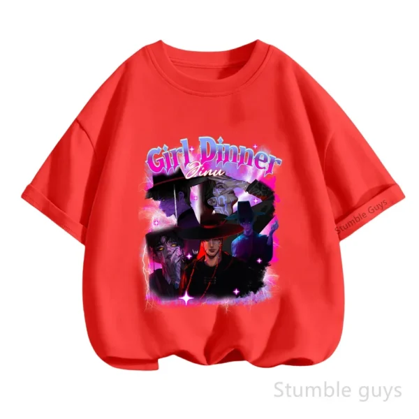 Kpop Demon Hunters Casual Fashion Kids Short Sleeve Summer Boys Girls T-Shirt Anime Clothes - Image 14