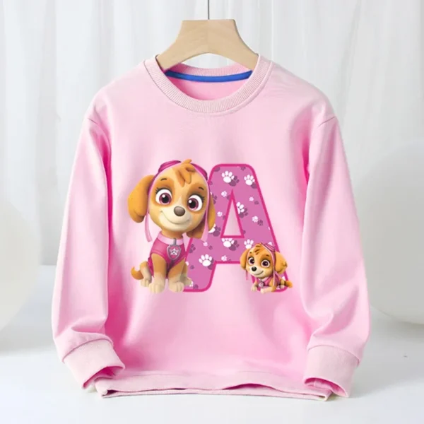 PAW Patrols Kids Anime Cute Sweatshirt Skye Girls Cartoon Casual Tops Children Round Neck Pullover Sweater Autumn Clothing Gifts - Image 2