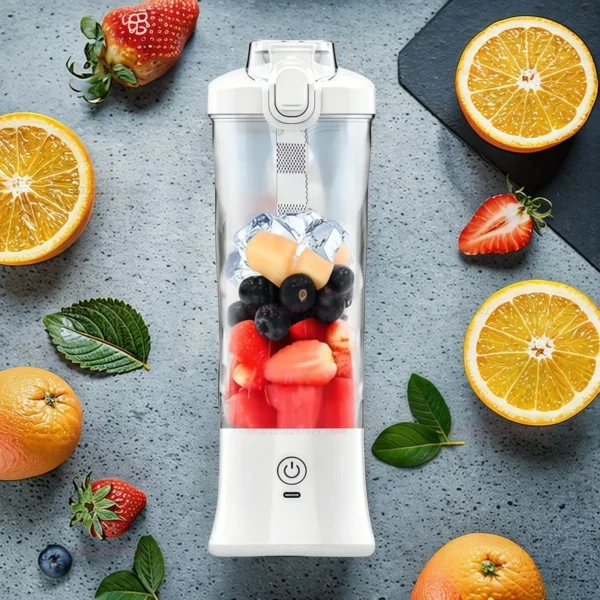 Portable Mixer Machine Electric Juicer 600ML Fruit Mixer 2000mAh USB Rechargeable Smoothie Mini Blender Multifunction Juicer - Image 5