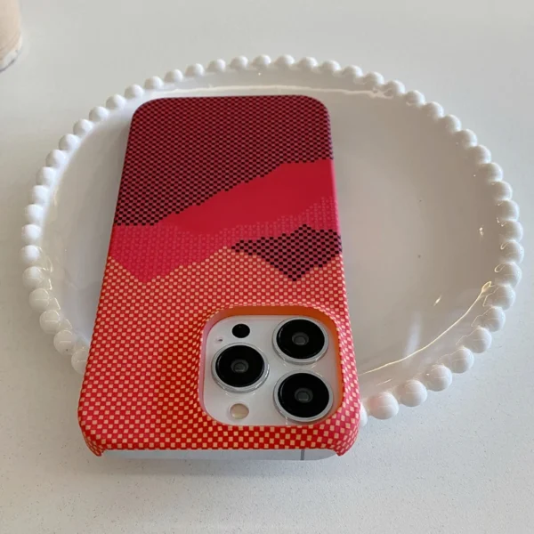 Business Carbon Fiber Pattern Case for iPhone 16 15 14 Plus 13 12 11 Pro Max Shockproof Hard Plastic Retro Frameless Armor Cover - Image 8