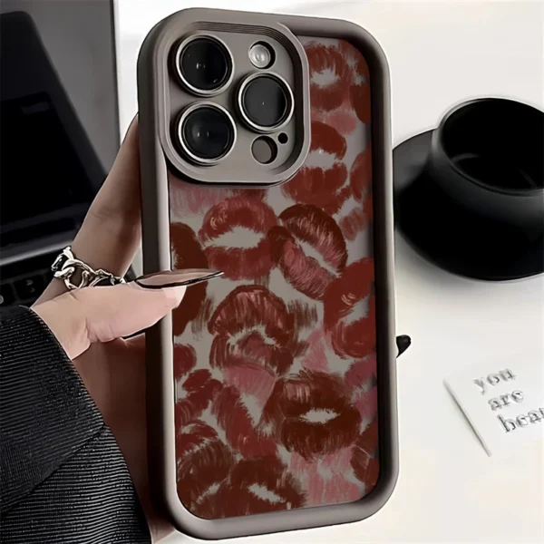 Phone Case For Xiaomi Poco F5 X5 X3 X6 Pro 5G Mi 14 13 12 12T 13T Pro 11 Lite 5G NE Sexy Girl Red Lips Matte Soft Silicone Cover - Image 8